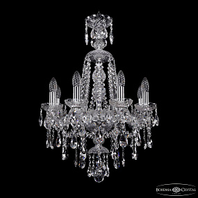 Хрустальная подвесная люстра Bohemia IVELE Crystal 1415/8/165/XL-70 Ni
