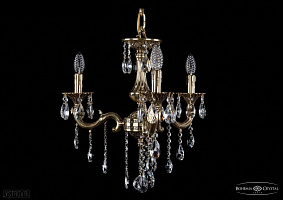 Литая подвесная люстра с хрусталем Bohemia IVELE Crystal 1701/3/181/B/GB