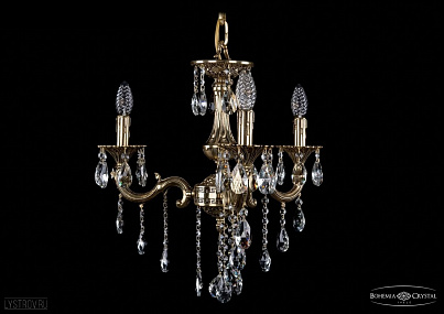 Литая подвесная люстра с хрусталем Bohemia IVELE Crystal 1701/3/181/B/GB