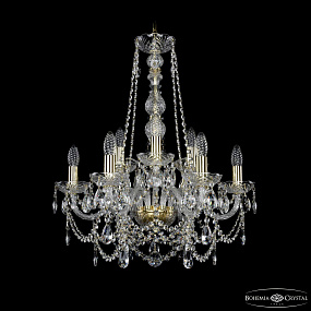 Хрустальная подвесная люстра Bohemia IVELE Crystal 1411/6+3/195/h-66 G