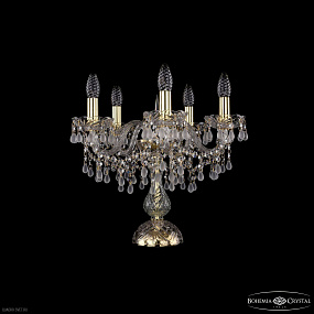 Настольная лампа с хрусталем Bohemia IVELE Crystal 1410L/5/141-39 G V0300