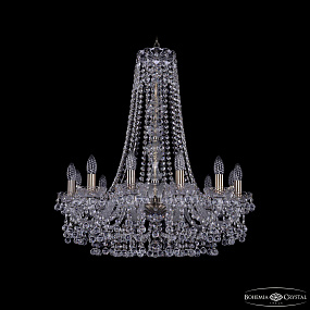 Хрустальная подвесная люстра Bohemia IVELE Crystal 1409/12/240/h-76 Pa