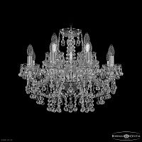 Хрустальная подвесная люстра Bohemia IVELE Crystal 1409/8+4/195 Ni