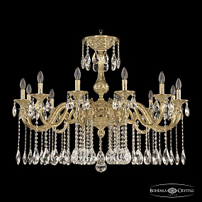 Большая хрустальная люстра Bohemia Ivele Crystal Florence 71101/12/360 A G