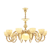Большая люстра Bohemia Ivele Crystal Verona 72203P/10/300 G P1 U Rose