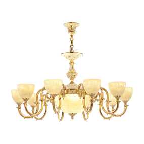 Большая люстра Bohemia Ivele Crystal Verona 72203P/10/300 G P1 U Rose