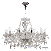 Хрустальная подвесная люстра Bohemia IVELE Crystal 105/12/300 Ni