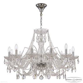 Хрустальная подвесная люстра Bohemia IVELE Crystal 105/12/300 Ni