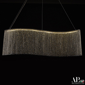 Хрустальная подвесная светодиодная люстра APL LED Sicilia SH07.100.A.Gd.4000