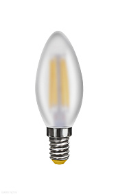 Лампа светодиодная филаментная Свеча Voltega E14 2800К 4W VG10-C2E14warm4W-F