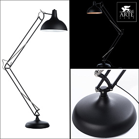 Торшер Arte Lamp GOLIATH A2487PN-1BK