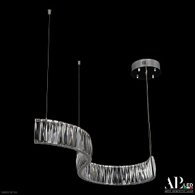Хрустальная подвесная светодиодная люстра APL LED Sicilia SH22.80.A.Ni.4000.TK