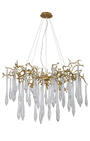 Большая люстра Crystal Lux REINA SP8 D1000 GOLD PEARL