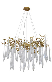 Большая люстра Crystal Lux REINA SP8 D1000 GOLD PEARL