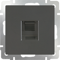 Розетка Ethernet RJ-45 (серо-коричневый) Werkel WL07-RJ-45