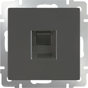 Розетка Ethernet RJ-45 (серо-коричневый) Werkel WL07-RJ-45
