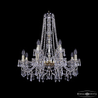Хрустальная подвесная люстра Bohemia IVELE Crystal 1403/8+4/240/h-76 G