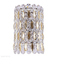 Бра Crystal Lux LIRICA AP2 CHROME/GOLD-TRANSPARENT