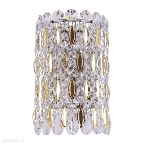 Бра Crystal Lux LIRICA AP2 CHROME/GOLD-TRANSPARENT