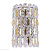 Бра Crystal Lux LIRICA AP2 CHROME/GOLD-TRANSPARENT