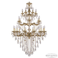Большая хрустальная люстра Bohemia Ivele Crystal Verona 72114/12+6+6/300/3d B G