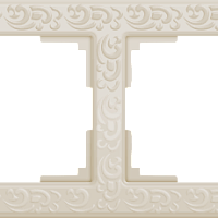 Рамка на 4 поста (слоновая кость) Werkel WL05-Frame-04-ivory