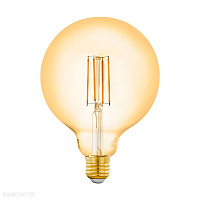 Светодиодная филаментная лампа G125, 6W (E27), 2200K, 650lm, янтарь EGLO LM_LED_E27 12573
