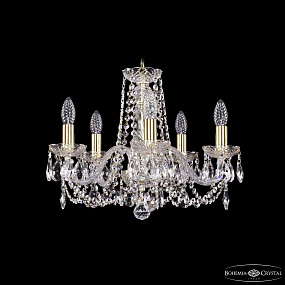 Хрустальная подвесная люстра Bohemia IVELE Crystal 1402/5/160/G