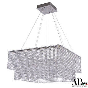 Хрустальная подвесная светодиодная люстра APL LED Sicilia SH04.71.C.Ni.4000