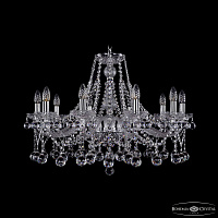 Хрустальная подвесная люстра Bohemia IVELE Crystal 1413/10/300/Ni/Balls