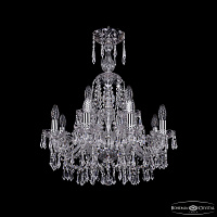 Хрустальная подвесная люстра Bohemia IVELE Crystal 1403/8+4/195/XL-65 Ni