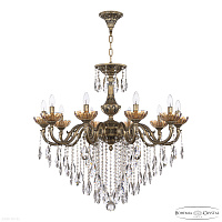 Большая хрустальная люстра Bohemia IVELE Crystal AL78101/10/300 B AGB P Shampan/M-1H