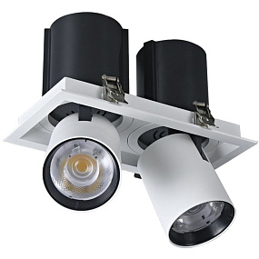 Встраиваемый светодиодный светильник 2x10W, 3000K Wertmark DORSUM WTD.O31.067.30.20