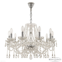 Хрустальная подвесная люстра Bohemia IVELE Crystal 107/10/240 Ni