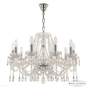Хрустальная подвесная люстра Bohemia IVELE Crystal 107/10/240 Ni