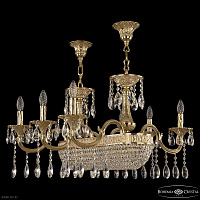 Большая хрустальная люстра Bohemia IVELE Crystal Verona 72152/6/250/600 G
