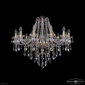 Хрустальная подвесная люстра Bohemia IVELE Crystal 1415/12/300 G
