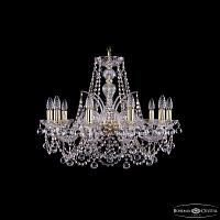 Хрустальная подвесная люстра Bohemia IVELE Crystal 1411/10/240/G/Balls