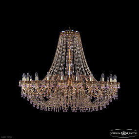 Большая хрустальная люстра Bohemia IVELE Crystal 1410/24/530 G V7010 M777
