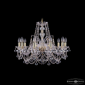 Хрустальная подвесная люстра Bohemia IVELE Crystal 1411/10/240/G/Balls