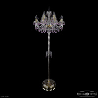 Торшер с хрусталем Bohemia IVELE Crystal 1410T2/8+4/195-165 G V7010