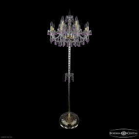 Торшер с хрусталем Bohemia IVELE Crystal 1410T2/8+4/195-165 G V7010