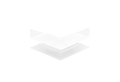 Внешний соединитель угловой для накладного магнитного шинопровода Crystal Lux SPACE CLT 0.213 03 WH