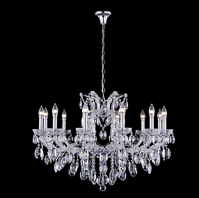 Большая хрустальная люстра Crystal Lux HOLLYWOOD SP12 CHROME