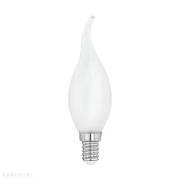 Лампа светодиодная CF35 1x4W(E14), 470lm, 4000K, опал EGLO LM_LED_E14 12565
