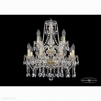 Хрустальная подвесная люстра Bohemia IVELE Crystal 1413/8+4/165/2d/G