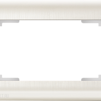 Рамка для двойной розетки (перламутровый) Werkel WL12-Frame-01-DBL
