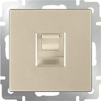 Телефонная розетка  RJ-11 (шампань) Werkel WL11-RJ-11