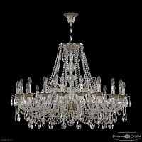 Большая хрустальная люстра Bohemia IVELE Crystal 16211/20/400 Ni
