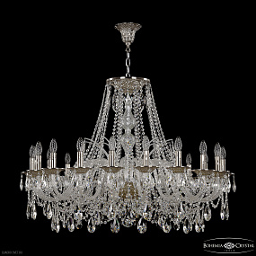 Большая хрустальная люстра Bohemia IVELE Crystal 16211/20/400 Ni